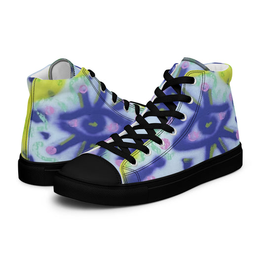 Wide-Eyed Women’s High-Top Canvas Shoes