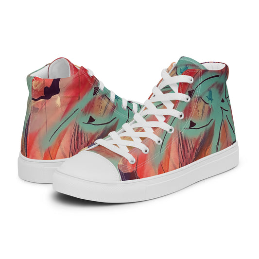 Eye of the Beholder Women’s High-Top Canvas Shoes