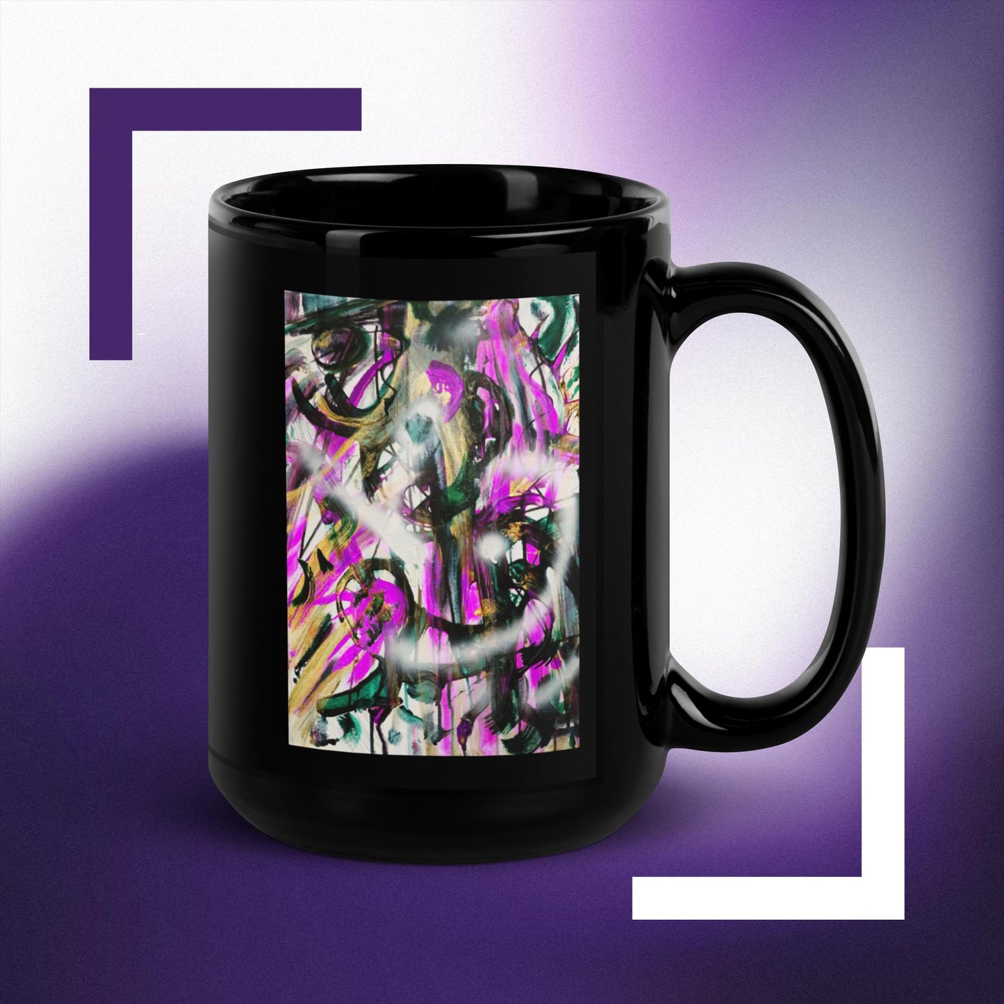 Liminal II Black Glossy Mug