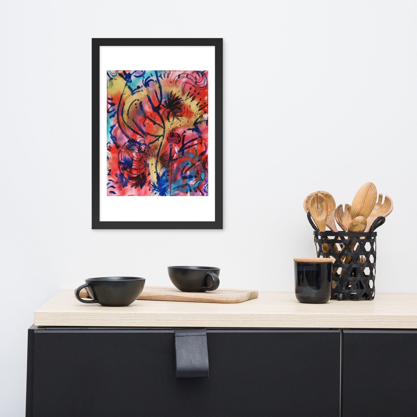 Polyphonic I Framed Matte Print