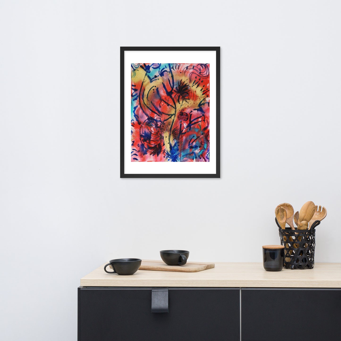 Polyphonic I Framed Matte Print