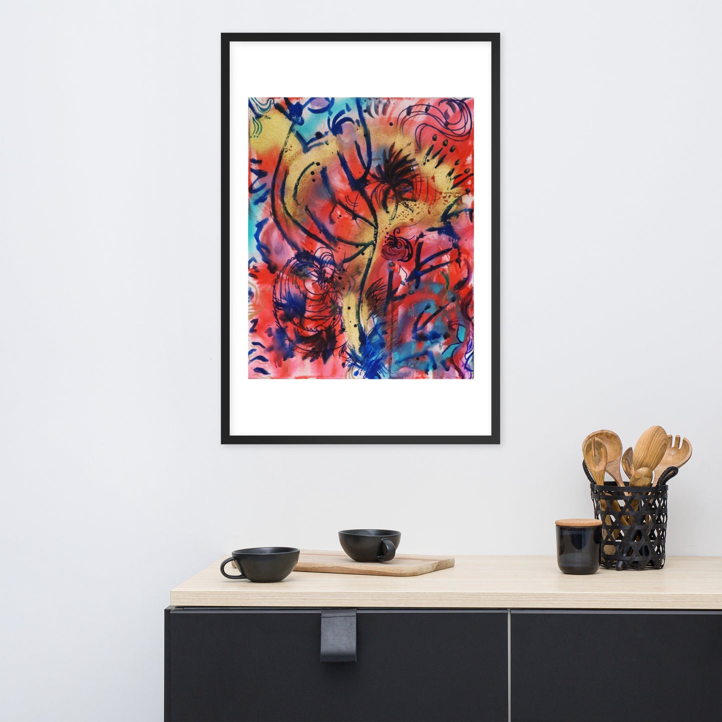 Polyphonic I Framed Matte Print