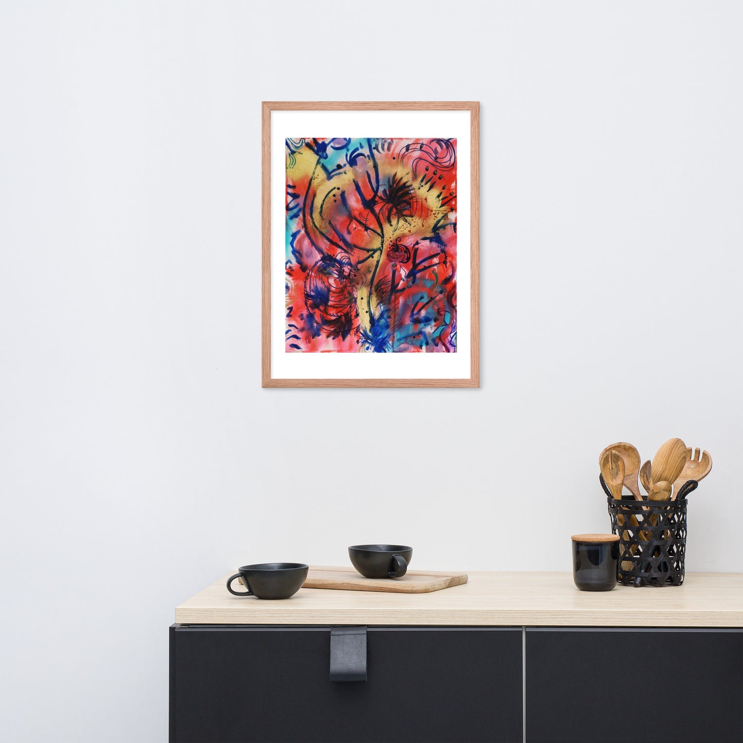 Polyphonic I Framed Matte Print