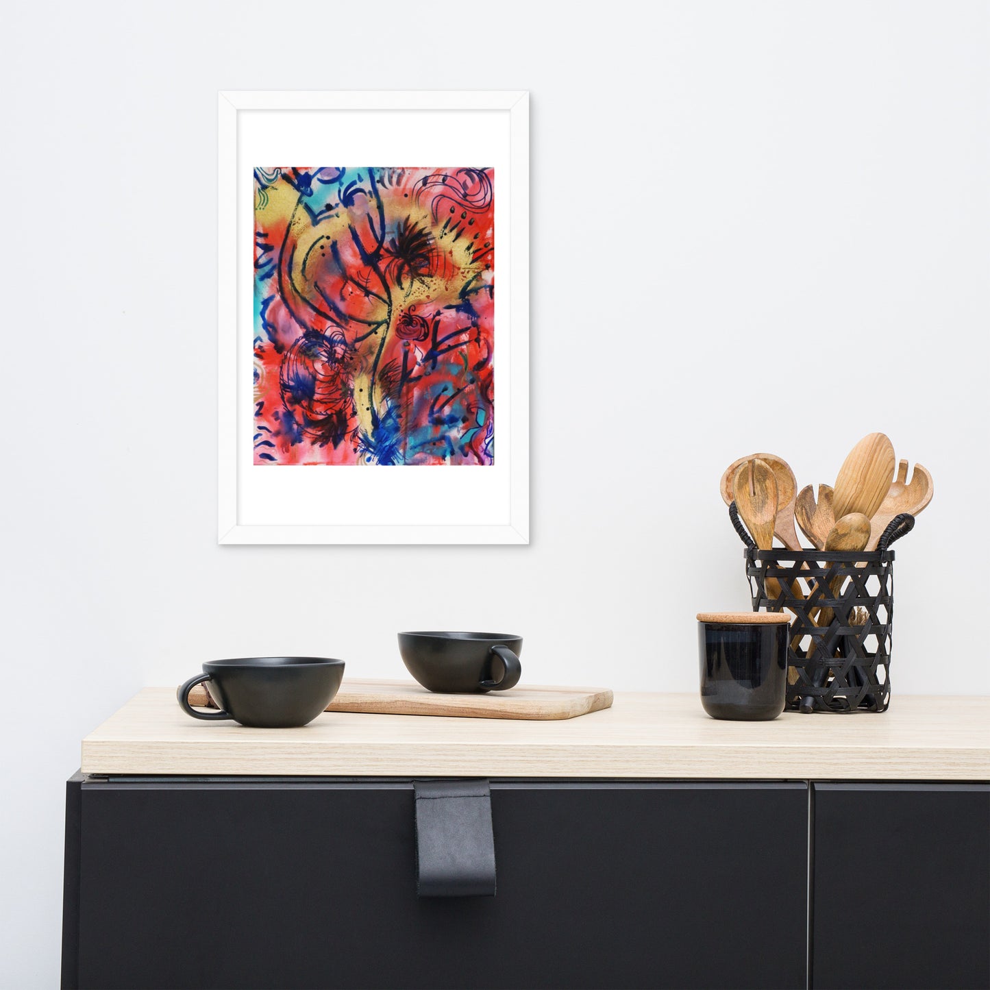 Polyphonic I Framed Matte Print