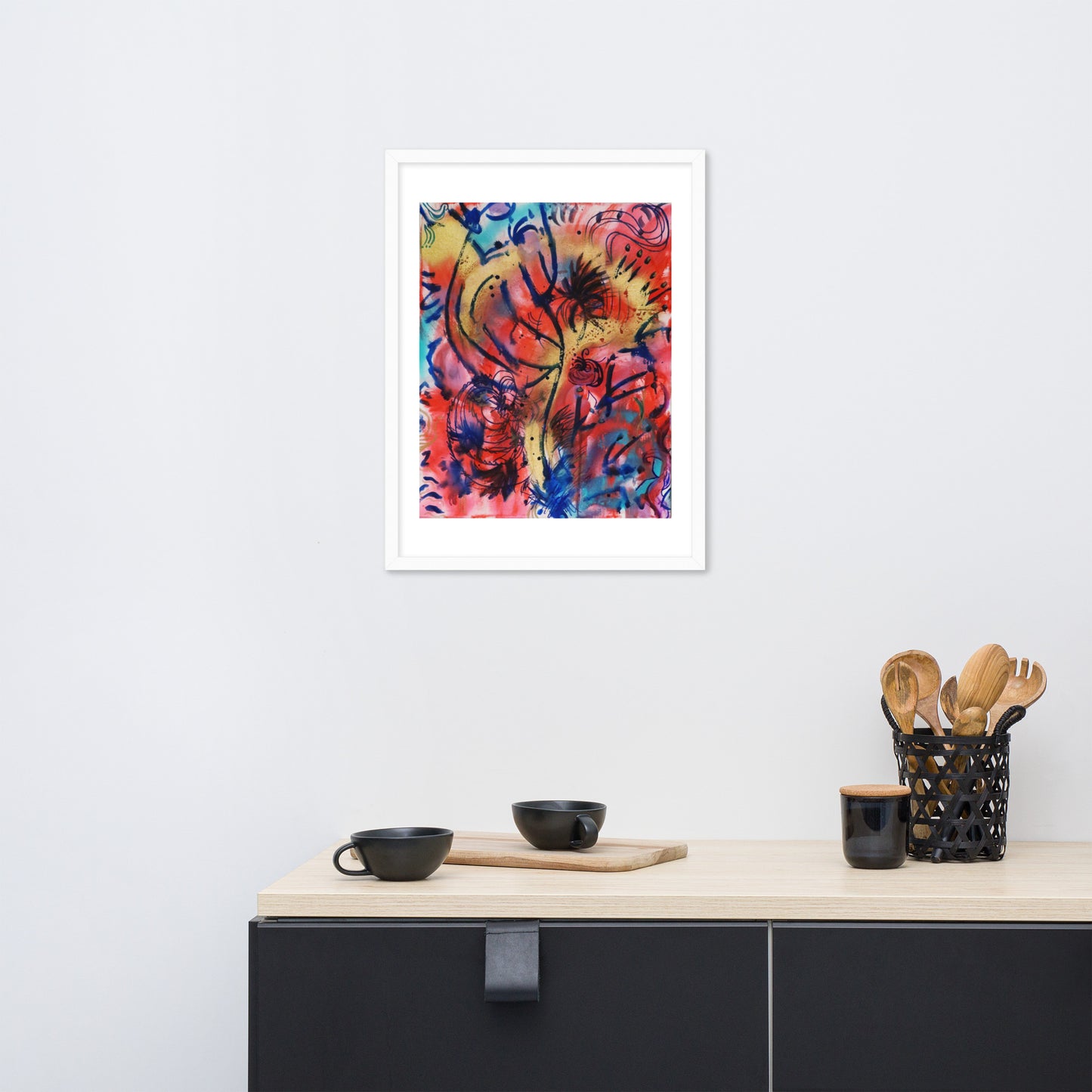 Polyphonic I Framed Matte Print