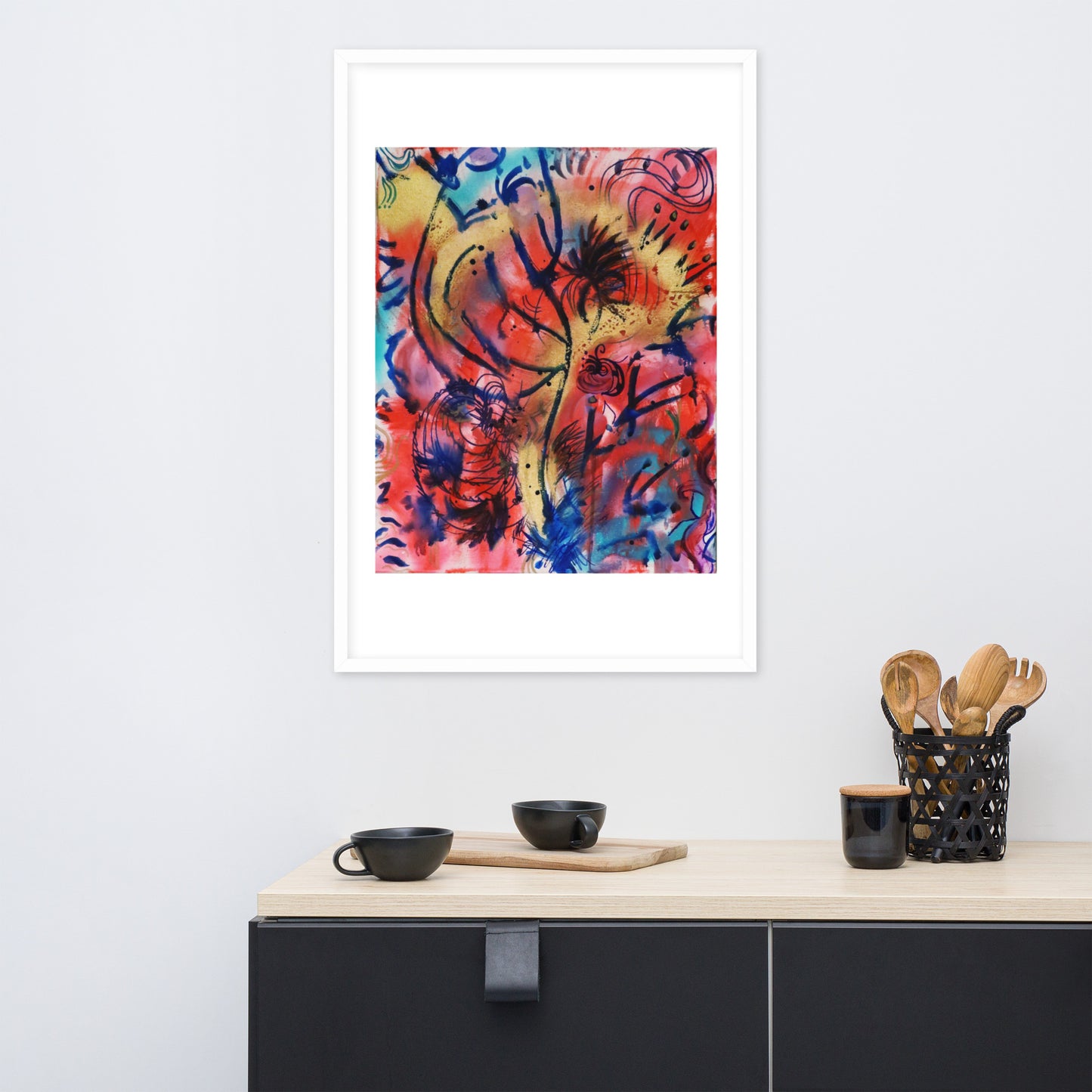 Polyphonic I Framed Matte Print