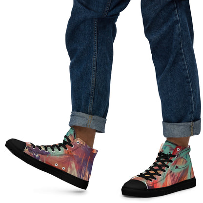 Eye of the Beholder Men’s High-Top Canvas Shoes