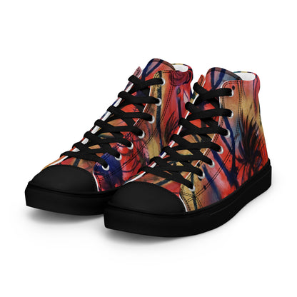 Polyphonic I Men’s High-Top Canvas Shoes