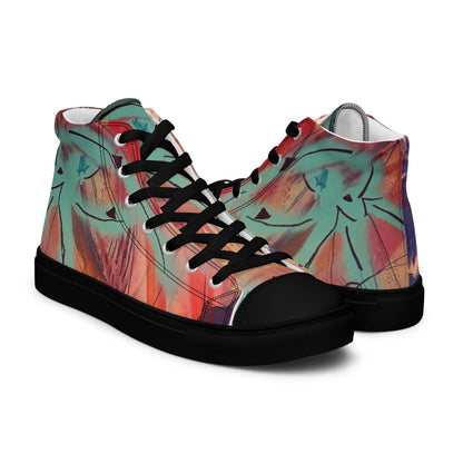 Eye of the Beholder Men’s High-Top Canvas Shoes