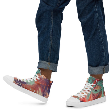 Eye of the Beholder Men’s High-Top Canvas Shoes