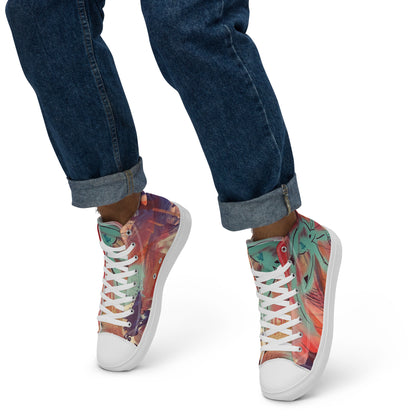 Eye of the Beholder Men’s High-Top Canvas Shoes