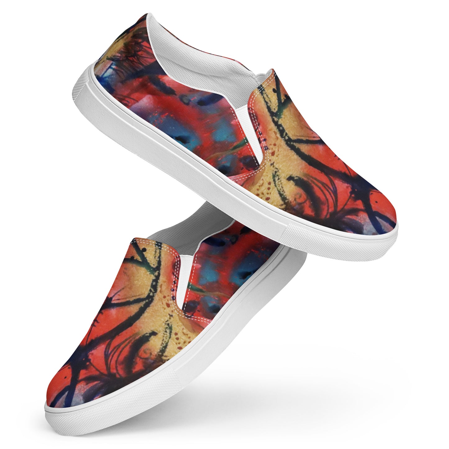 Polyphonic I Men’s Slip-On Canvas Shoes