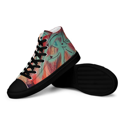 Eye of the Beholder II Women’s High-Top Canvas Shoes