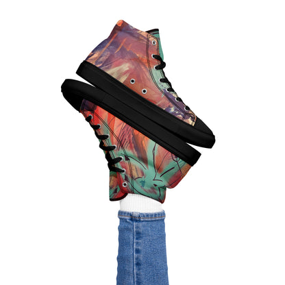 Eye of the Beholder II Women’s High-Top Canvas Shoes