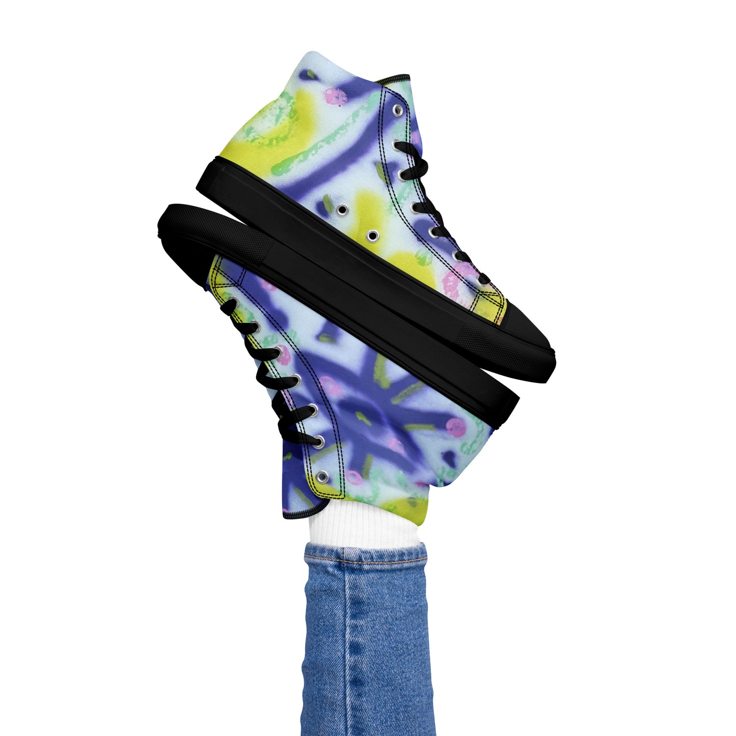 Wide-Eyed Women’s High-Top Canvas Shoes