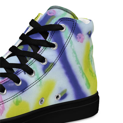 Wide-Eyed Women’s High-Top Canvas Shoes