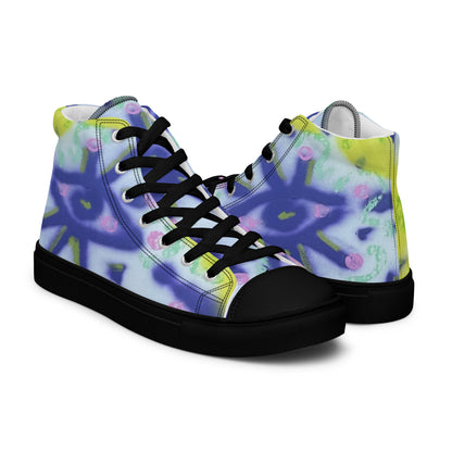 Wide-Eyed Women’s High-Top Canvas Shoes