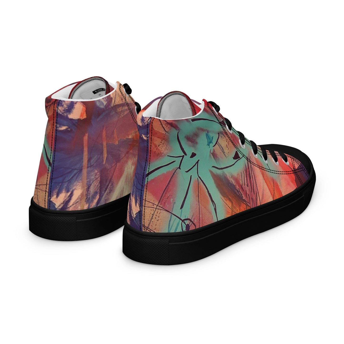 Eye of the Beholder II Women’s High-Top Canvas Shoes