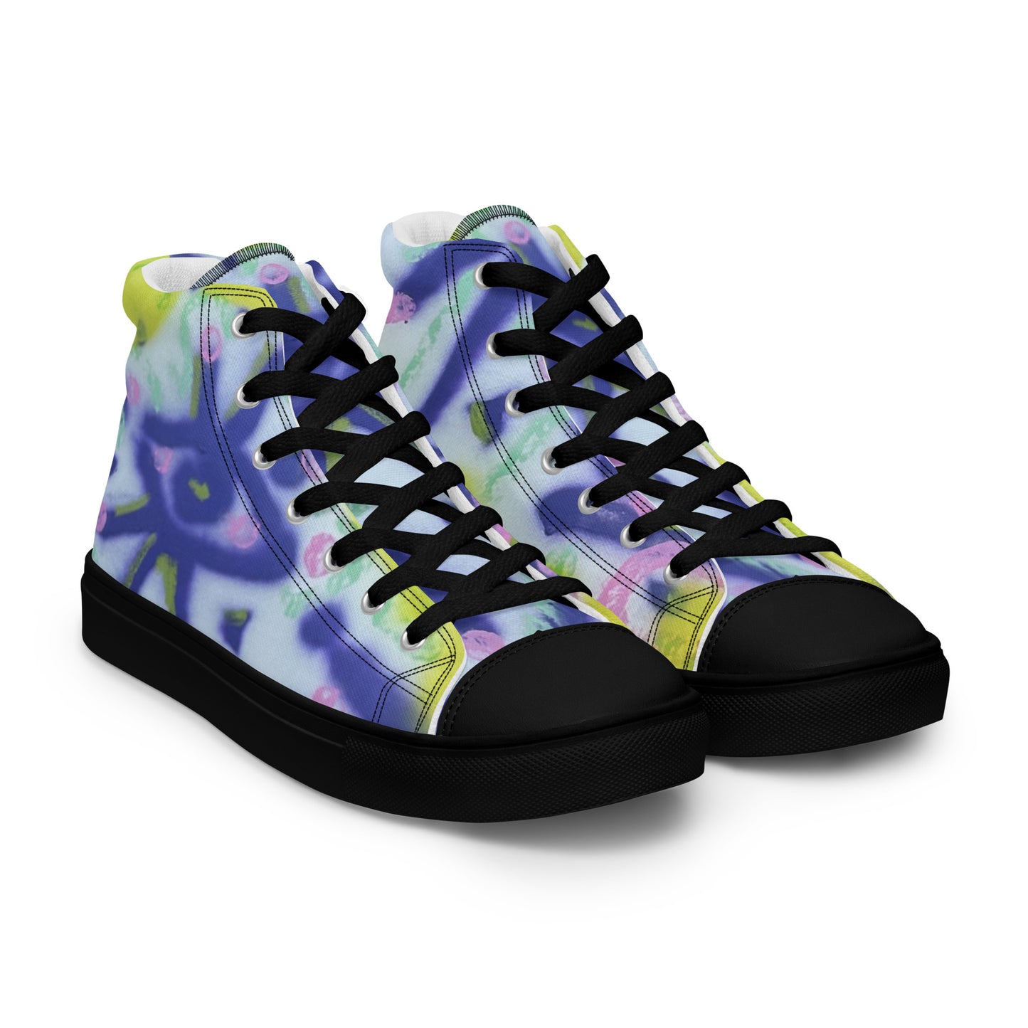 Wide-Eyed Women’s High-Top Canvas Shoes