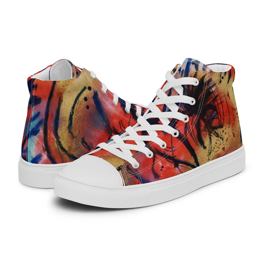 Polyphonic I Women’s High-Top Canvas Shoes