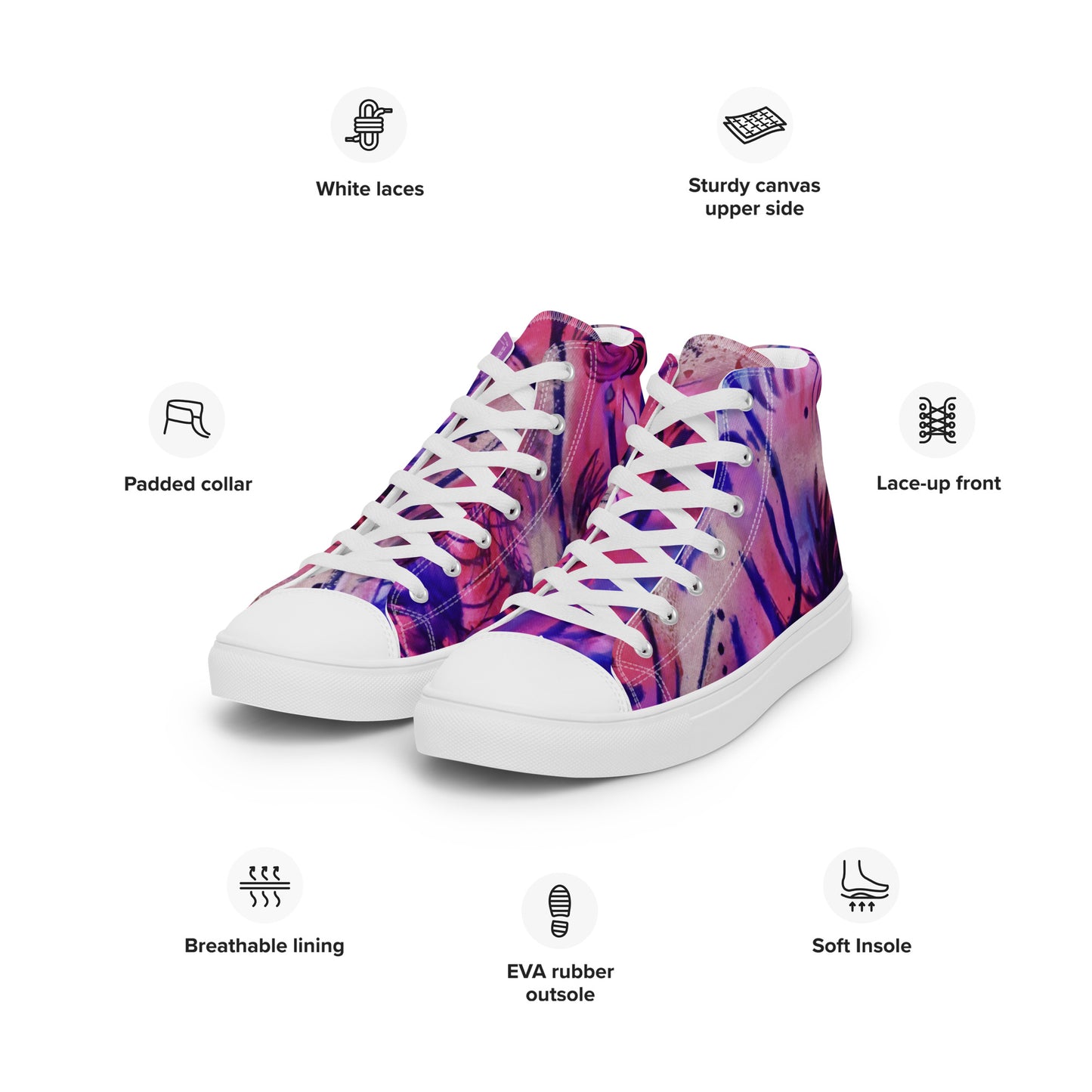 Polyphonic II Women’s High-Top Canvas Shoes