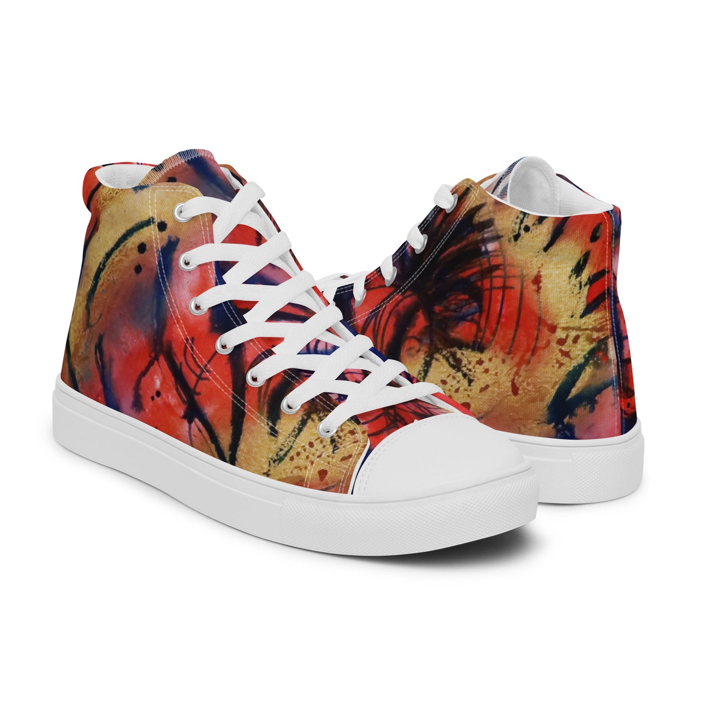 Polyphonic I Women’s High-Top Canvas Shoes